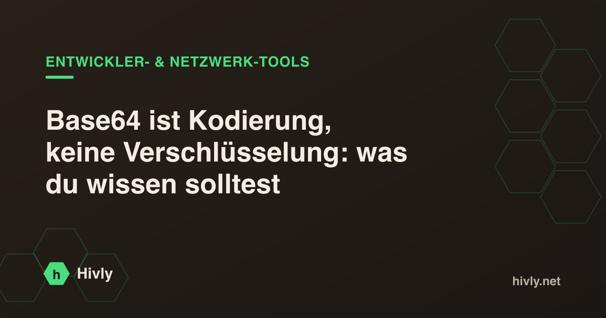 Base64 ist Kodierung, keine Verschlüsselung: was du wissen solltest