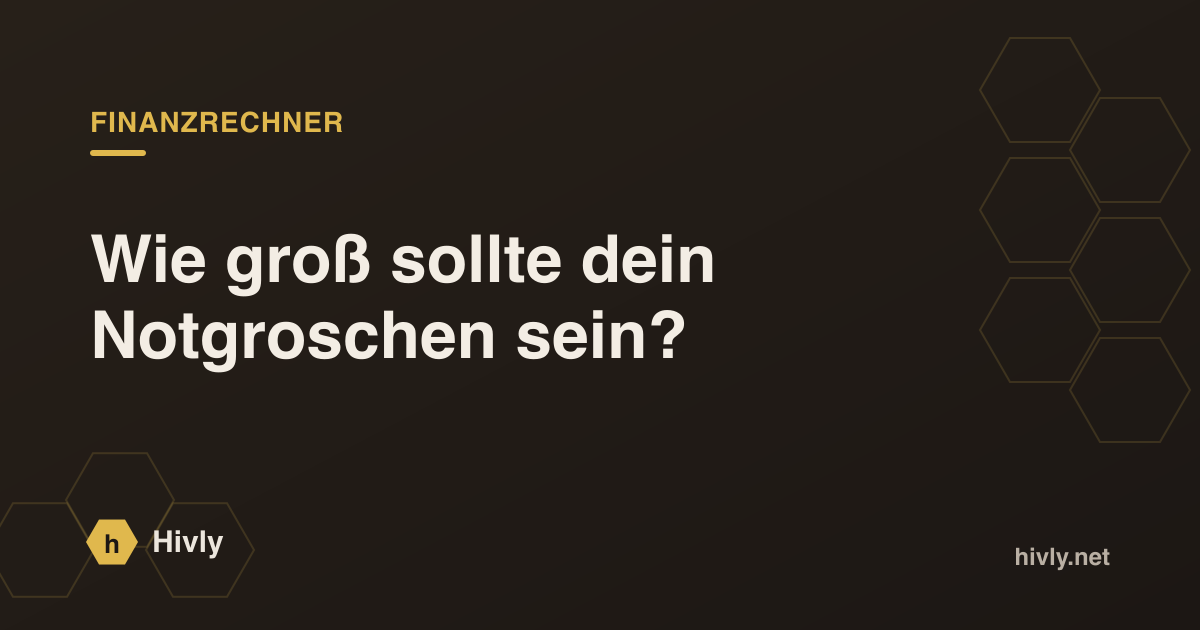Wie groß sollte dein Notgroschen sein?