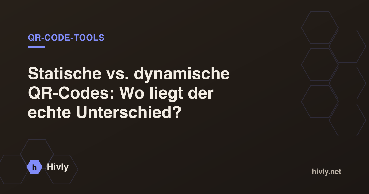 Statische vs. dynamische QR-Codes: Wo liegt der echte Unterschied?