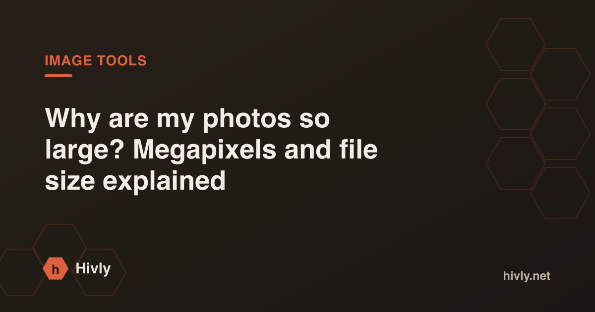 Why are my photos so large? Megapixels and file size explained — Hivly